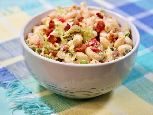 BLT Pasta Salad with Mayo