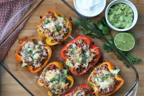 Vegetarian Taco-Stuffed Peppers