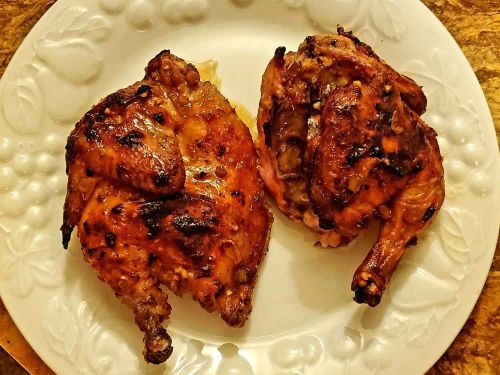 Orange Glazed Cornish Hen