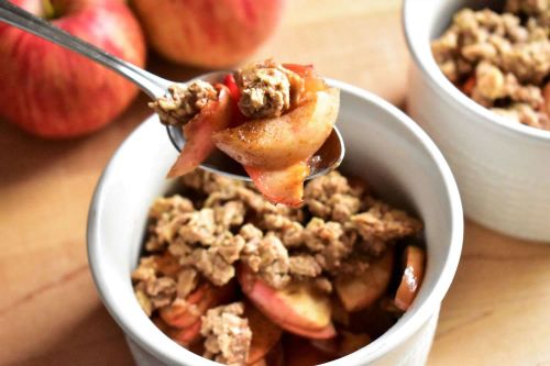 Healthier Apple Crisp for Two