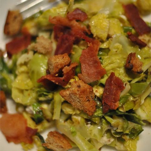 Brussels Sprouts and Bacon Salad