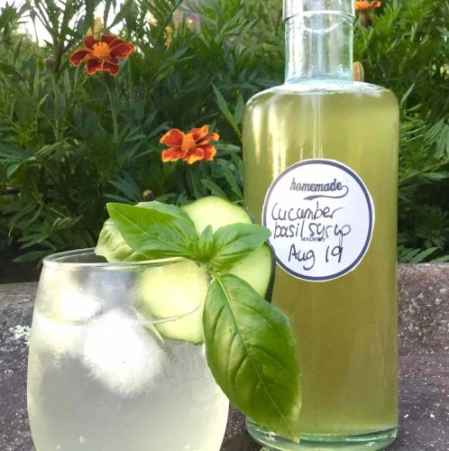 Cucumber-Basil Syrup