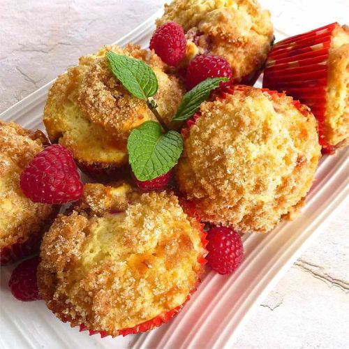 White Raspberry Muffins