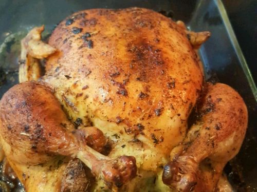 Dry Brined Roasted Chicken