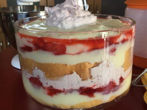 Strawberry Shortcake Punch Bowl Cake