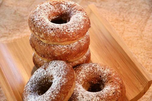 Baked Banana Doughnuts