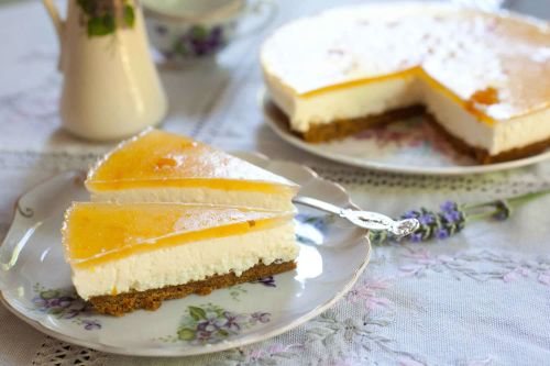 No-Bake Mango Cheesecake