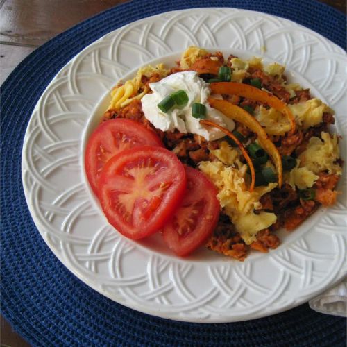 Tortilla Chorizo Scramble