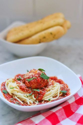 Homemade Spaghetti and Meatballs