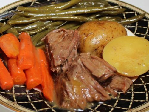 Healthier (but still awesome) Awesome Slow Cooker Pot Roast