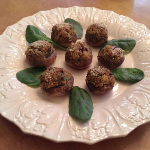 Quinoa-Stuffed Mushrooms