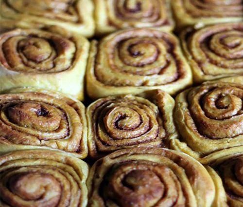 Pumpkin Cinnamon Rolls with Cream Cheese Frosting