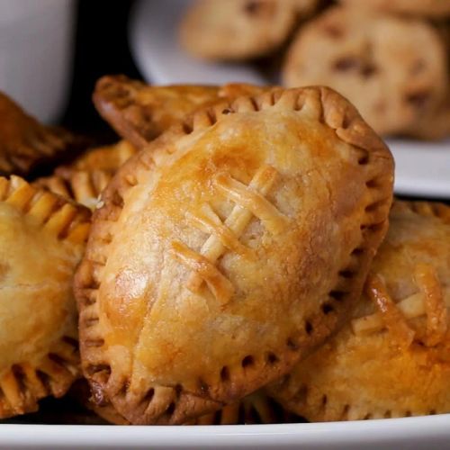 Buffalo Chicken Football Hand Pies