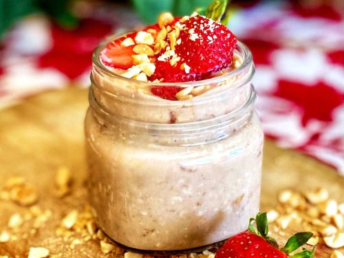 Peanut Butter and Jelly Overnight Oats