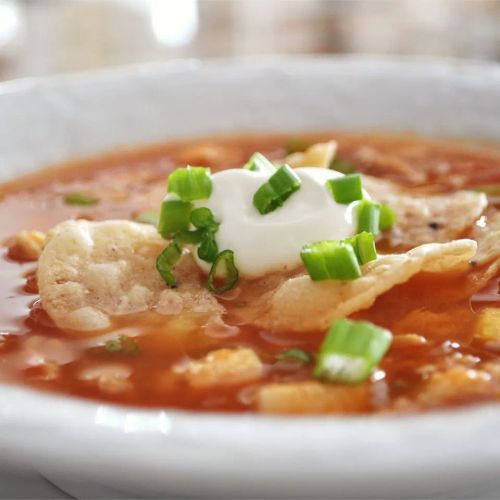 Chicken Tortilla Soup with Salsa