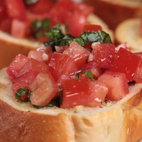 Garlic Bread Bruschetta