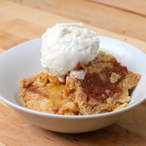 Easy Peach 'Box' Cobbler