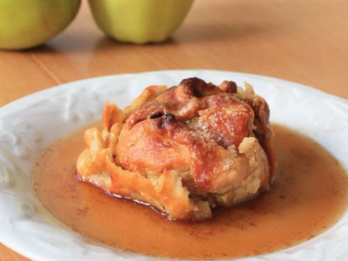 Apple Dumplings with Rich Cinnamon Sauce