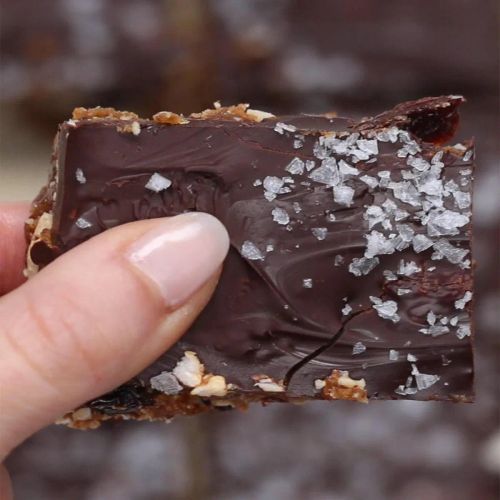 Dark Chocolate, Cherry, And Date Bars