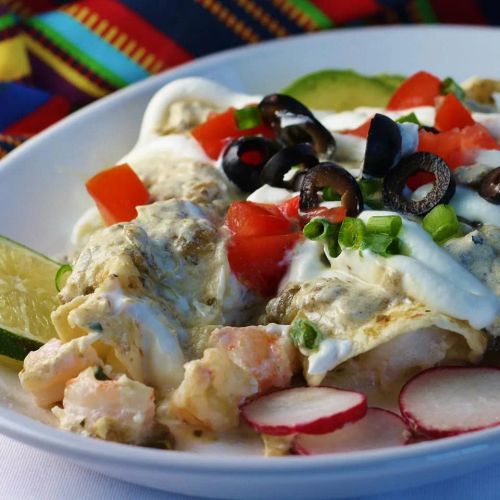 Quick Seafood Enchiladas