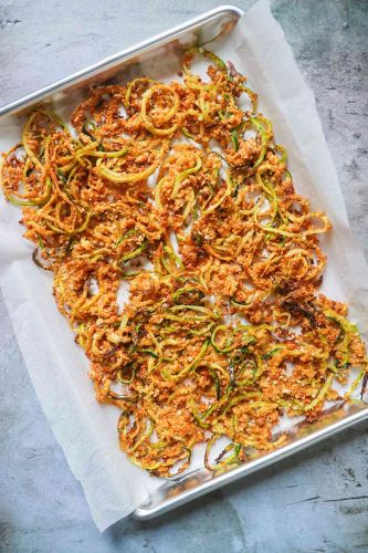 Baked Zucchini Curly Fries