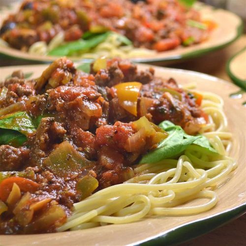 Lots o' Veggies Sausage Spaghetti Sauce