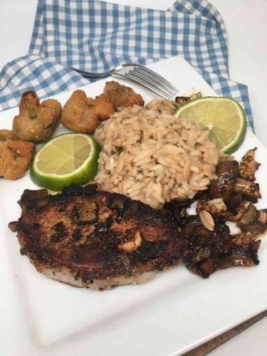 Pan-Fried Jerk Pork Chops