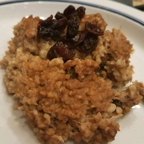 Healthy Baked Steel Cut Oatmeal