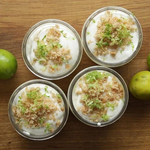 No-Bake Key Lime Pie Jars