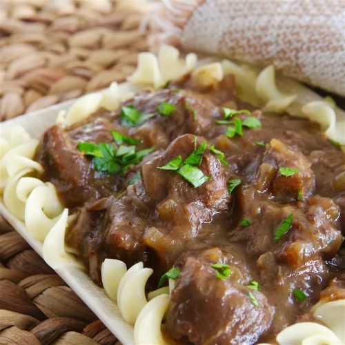 Sauerbraten Beef in Gingersnap Gravy