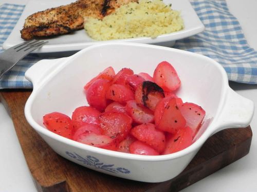 Grilled Lemon Pepper Radishes