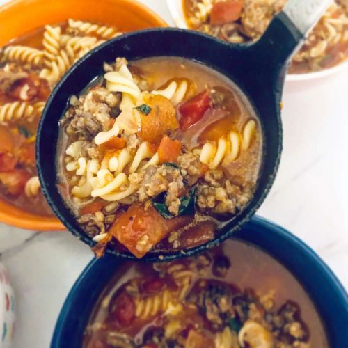 Lasagna Soup with Cheesy Yum