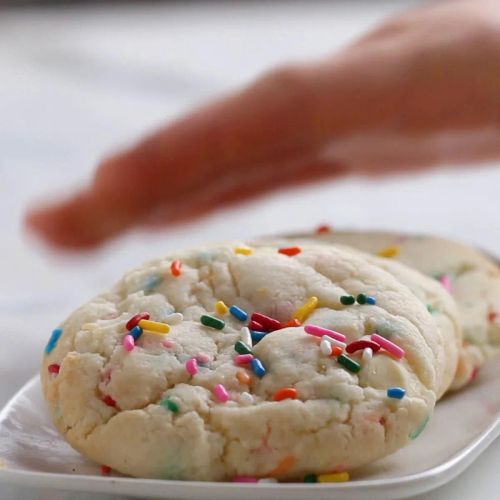 Birthday Cake Mix Cookies