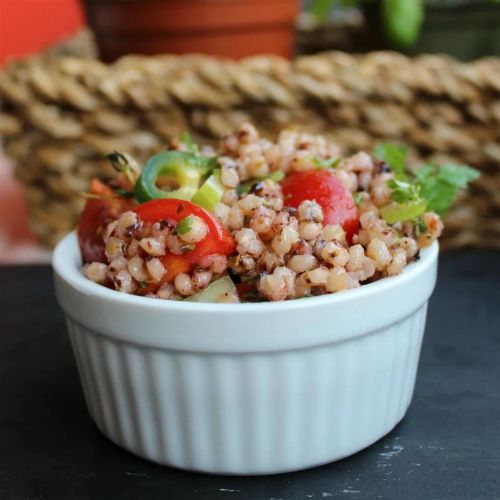 Zesty Whole Grain and Vegetable Salad