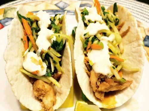 Slow Cooker Asian Chicken Tacos with Broccoli Slaw