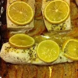 Lemon-Herb Fish and Potato Bake