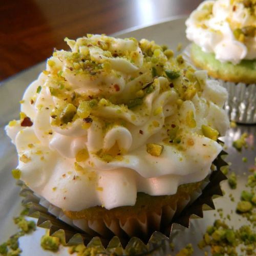 Real Pistachio Cupcakes