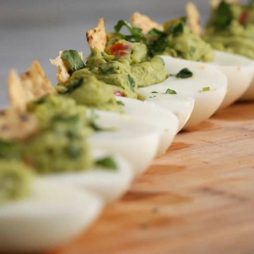 Guacamole Deviled Eggs