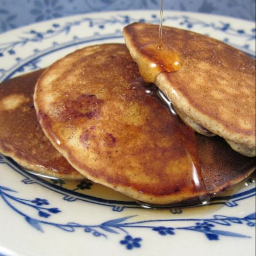 Blueberry Oatmeal Pancakes