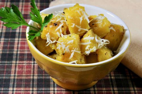 Roasted Acorn Squash with Parmesan