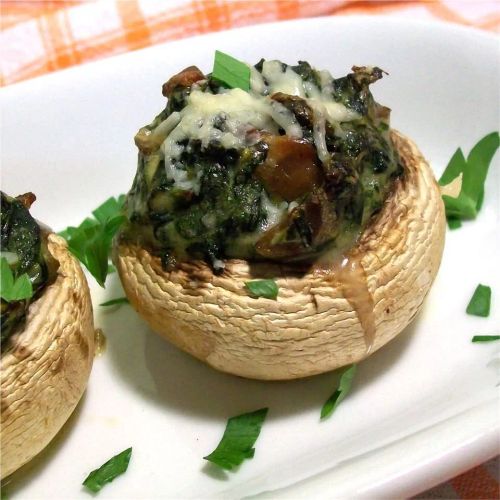 Stuffed Mushrooms with Spinach