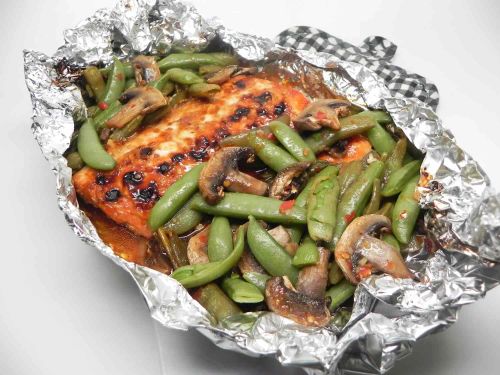 Asian Salmon Foil-Pack Dinner