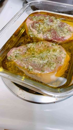 Pesto Steak Confit