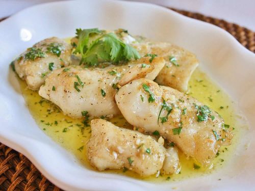 Grilled Halibut with Cilantro Garlic Butter