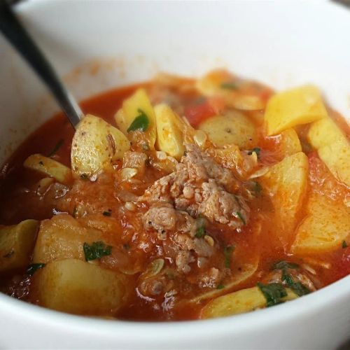 Summer Squash and Sausage Stew