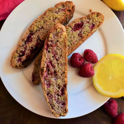 Raspberry Lemonade Biscotti