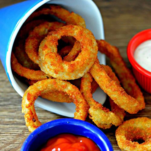 Making Crispy Onion Rings