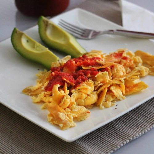 Chilaquiles with Spicy Salsa