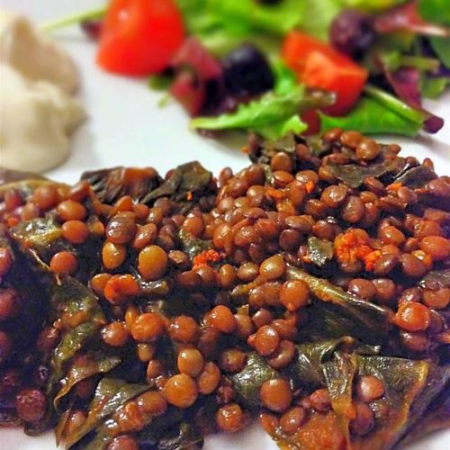 Garlic Lentils with Kale