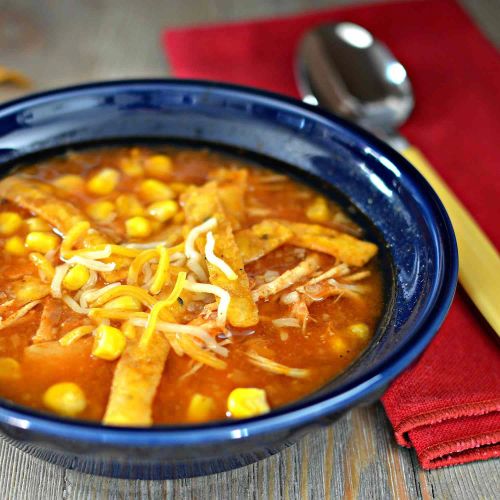 Instant Pot® Chicken and Tortilla Soup